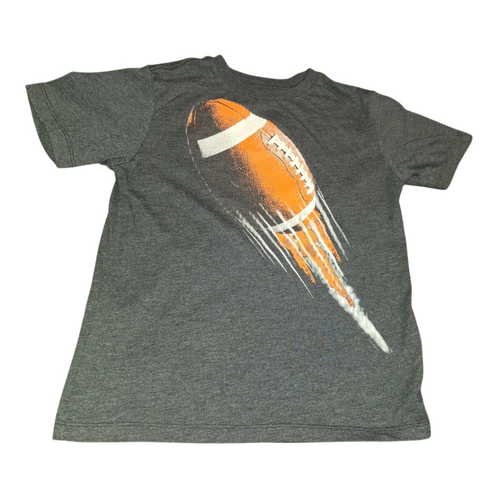 Gray T-Shirt with Football Graphic